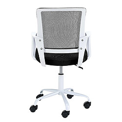 Acheter Akord Fauteuil Pivotant Blanc/Noir 46X47X85