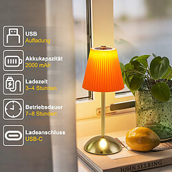 ZMH Lot De 2 Lampe De Table LED Sans Fil Avec 3 Températures De Couleur Pour Salle à Manger