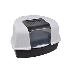 Toilinux Maison de toilette litière d'angle pour chat JASPER