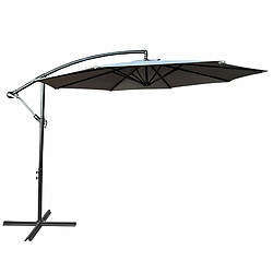 Akord Parasol de jardin déporté - Gris