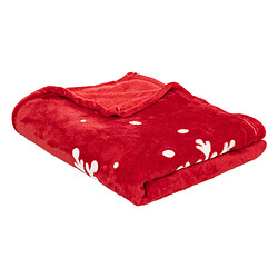Feeric Lights And Christmas Plaid de Noël motif Merry Christmas - 130 x 180 cm - Rouge