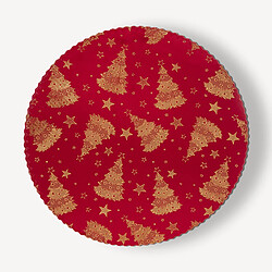 Avis Feeric Lights And Christmas Lot de 2 sets de table en velours SAPIN - Rouge