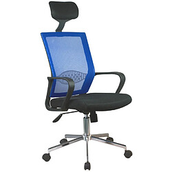 Akord Chaise De Bureau Bleu 49X50X120