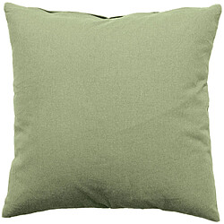 Toilinux Coussin déhoussable en coton PANAMA - 60 x 60 cm - Olive