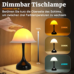 ZMH Lampe à poser LED Noir Lampe Moderne Lampes Dimmable LED