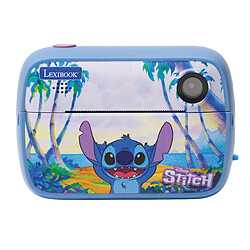 Lexibook Starcam® Print Disney Stitch, pack appareil photo numérique HD avec imprimante instantanée, carte SD et kit de personnalisation des photos