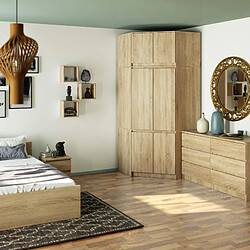 Acheter Akord Armoire D'angle Avec Surmeuble Chêne Sonoma 100X50X235