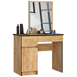Akord Armoire De Toilette Avec Miroir Gauche Chêne Craft 90X50X142
