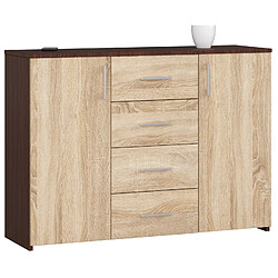 Akord Dressoir Wengé/Chêne Sonoma 110X35X80