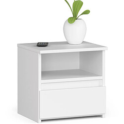 Akord Chevet 3 tiroirs - Blanc Chevet 3 tiroirs - panneau de particules - style moderne - à poser