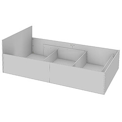Akord Lit Ajustable Avec Sommier À Lattes Chêne Sonoma 200X90X68 pas cher