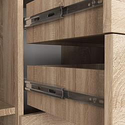 Akord Commode 4 tiroirs - Chêne pas cher