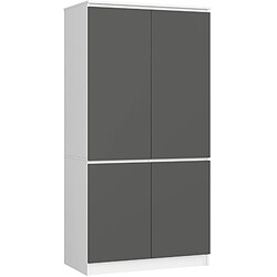 Akord Armoire 4 portes - Blanc