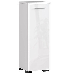 Akord armoire de salle de bain sur pieds - Blanc