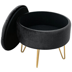 Akord Pouf Caro Noir 38X38X33