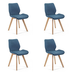 Akord Chaise Bleu Marine 40X53X42