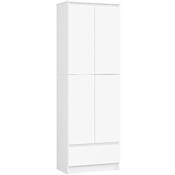 Akord Bibliothèque Fermée Blanc 60X35X180