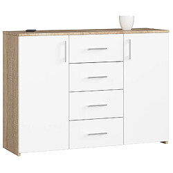 Akord Commode 4 tiroirs - Blanc mat