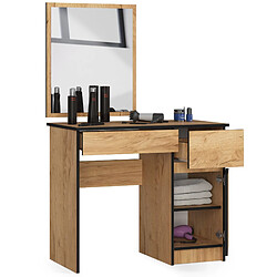 Akord Coiffeuse Avec Miroir Droit Chêne Craft 90X50X142