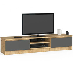 Akord Meuble TV industriel - Chêne