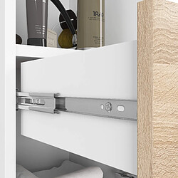 Acheter Akord Armoire Blanc/Wengé 90X51X180