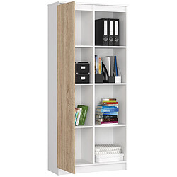 Akord Étagère Blanc Chêne Sonoma 80X35X180