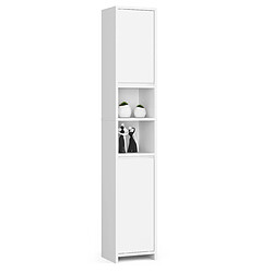 Akord Armoire de salle de bain 2 portes - Blanc