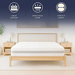 Acheter The White Stone Matelas 160x190 ergonomique et respirant 20 cm | Confort naturel et design scandinave à fe
