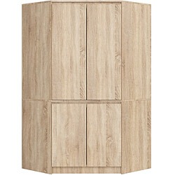 Akord Armoire D'angle 4 Portes Chêne Sonoma 100X50X180