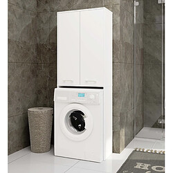 Akord Armoire salle de bain machine à laver - Blanc pas cher