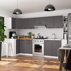 Akord Armoire Oliwia Avec Plan De Travail Blanc/Gris 46X90X82 pas cher