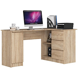 Akord Bureau d'angle avec caisson - Chêne