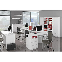 Akord Étagère De Bureau Blanc 80X35X180 pas cher