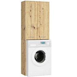 Akord Armoire salle de bain machine à laver - Chêne