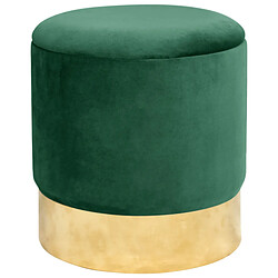 Akord Pouf Doré Velours Beige 39X39X40