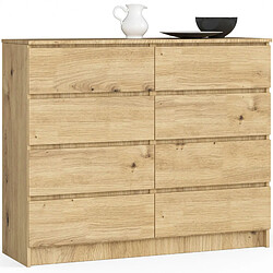 Akord Commode 8 tiroirs - Chêne