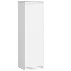 Akord Bibliothèque murale vitrine - Blanc mat
