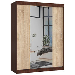 Akord Armoire coulissante penderie - Wengé