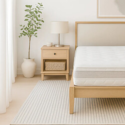 Avis The White Stone Matelas 160x190 ergonomique et respirant 20 cm | Confort naturel et design scandinave à fe