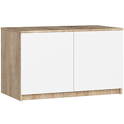 Akord Armoire 2 portes abattantes - Blanc