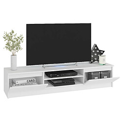 Acheter Akord ensemble meuble TV mural - Blanc mat