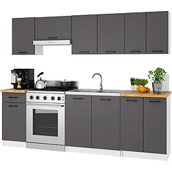 Acheter Akord Armoire Oliwia Avec Plan De Travail Blanc/Gris Graphite 46X60X85