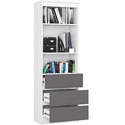 Akord Bibliothèque basse ouverte - Blanc