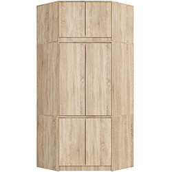 Akord Armoire D'angle Avec Surmeuble Chêne Sonoma 100X50X235