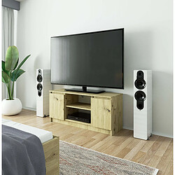 Acheter Akord Meuble Tv 2 Portes 1 Étagère Chêne Artisan 120X40X55