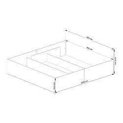 Avis Akord Lit Avec Rangement Blanc 200X180X68