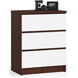 Akord Commode 3 tiroirs - Blanc