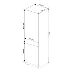 Avis Akord Armoire de cuisine avec tiroirs - Blanc mat