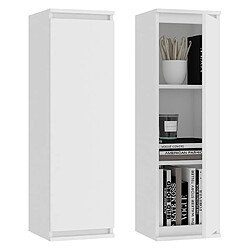 Akord ensemble meuble TV mural - Blanc mat pas cher