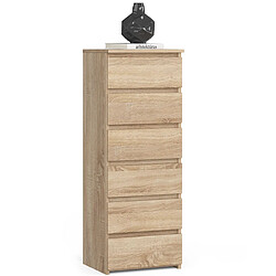 Akord Chiffonnier 6 tiroirs - Chêne